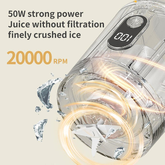 12-Blade Portable Shake Blender - 7.4V Rechargeable Ice-Crushing Juicer | Meetoyo