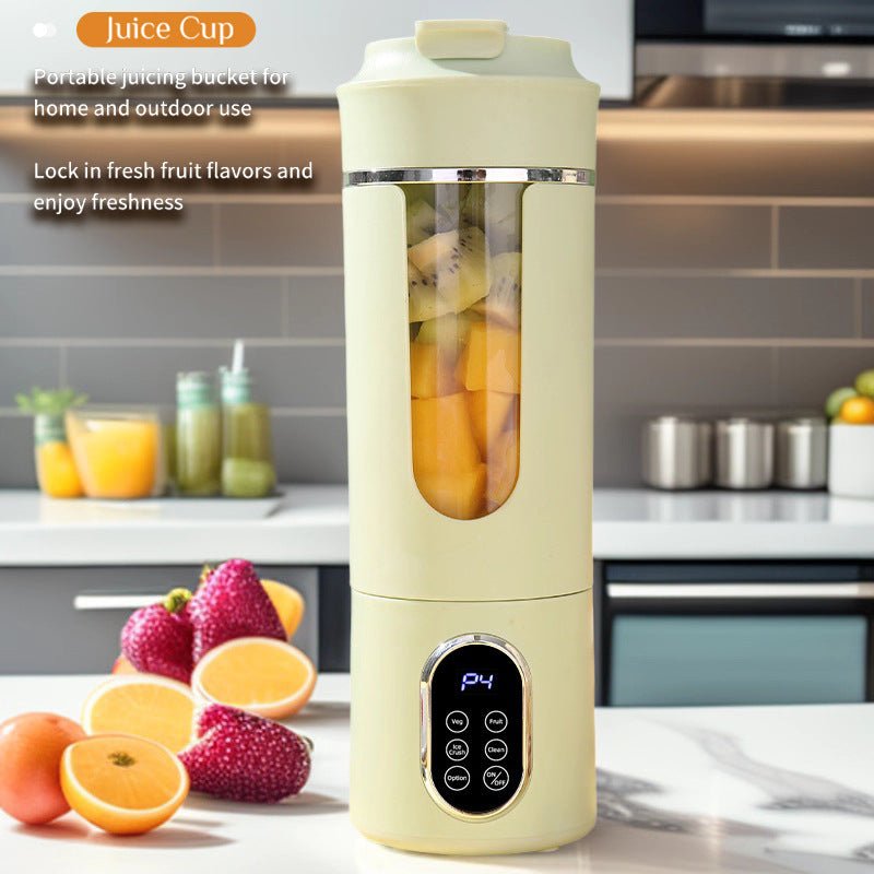 2-in-1 Portable Rechargeable Blender Cup - 600mL 12-Blade Ice Crusher | Meetoyo