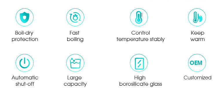 Factory Direct Sale Electric Tea Kettle, Water Boiler & Heater, 1.8 Liter, Cordless Serving, 1500 Watts for Fast Boiling, Auto-Shutoff and Boil-Dry Protection, Stainless Steel 