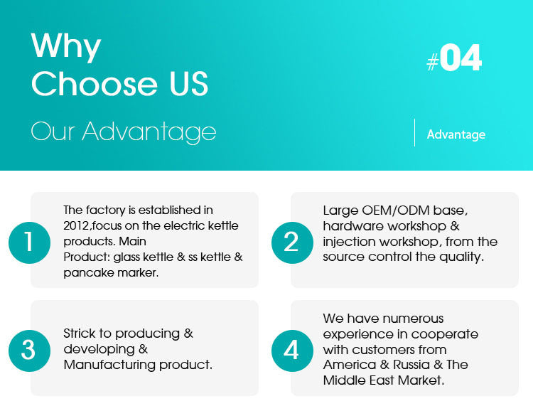 Factory Direct Sale Electric Tea Kettle, Water Boiler & Heater, 1.8 Liter, Cordless Serving, 1500 Watts for Fast Boiling, Auto-Shutoff and Boil-Dry Protection, Stainless Steel 