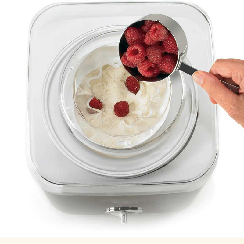 Ice Cream Maker Machine, 2-Quart Ice Cream, Sorbet and Frozen Yogurt Machine，Cream Machine Kids Friendly DIY Household DIY Fruit Ice Cream Maker for Kitchen & Car Use