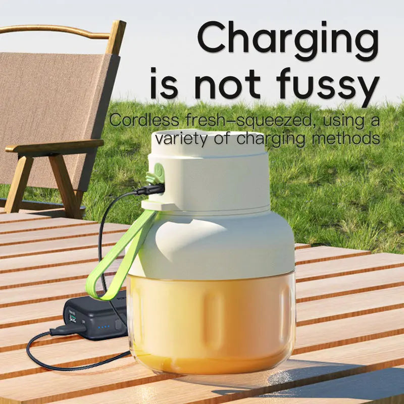 Portable 850ml 1500mAh Electric Juicer Blender Mini Health Shaker Bottle Stainless Steel Battery Operated for Home Outdoor