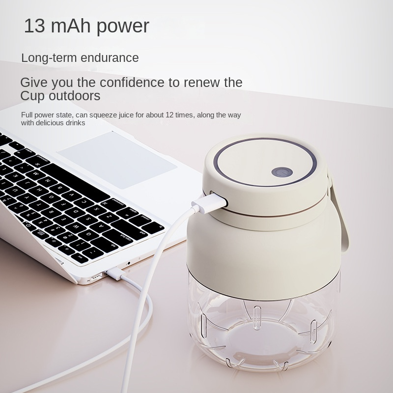 600ML/1200ML Rechargeable Portable Juicer Blender Freshly Squeezed Juice Mixer Personal Safety 10 Blades Mini Juicer