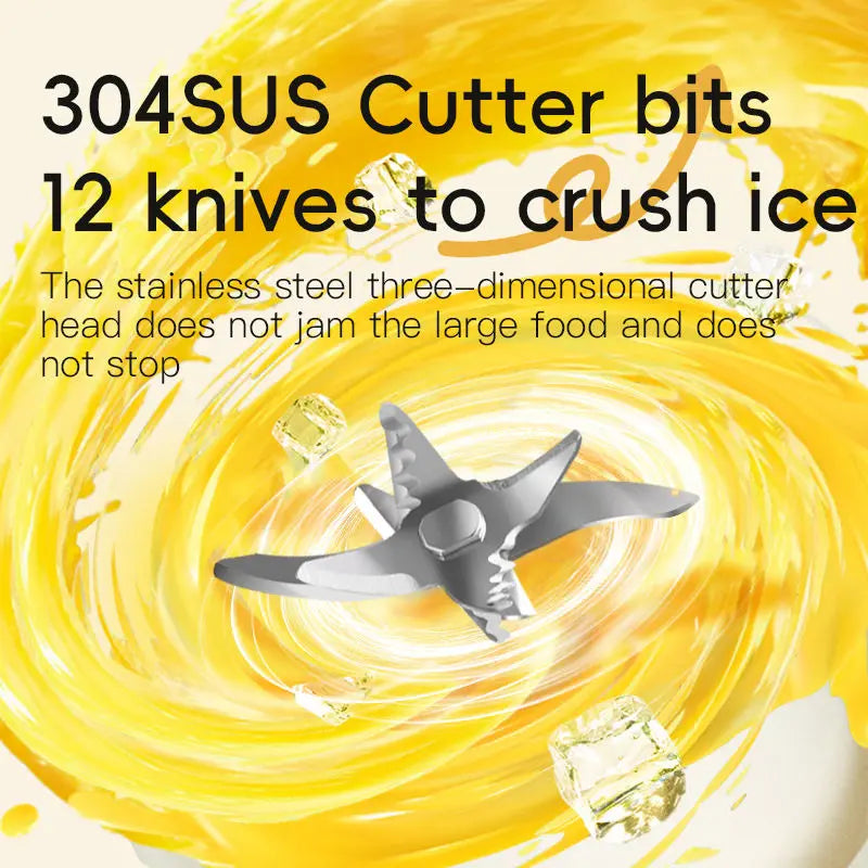 Portable 850ml 1500mAh Electric Juicer Blender Mini Health Shaker Bottle Stainless Steel Battery Operated for Home Outdoor