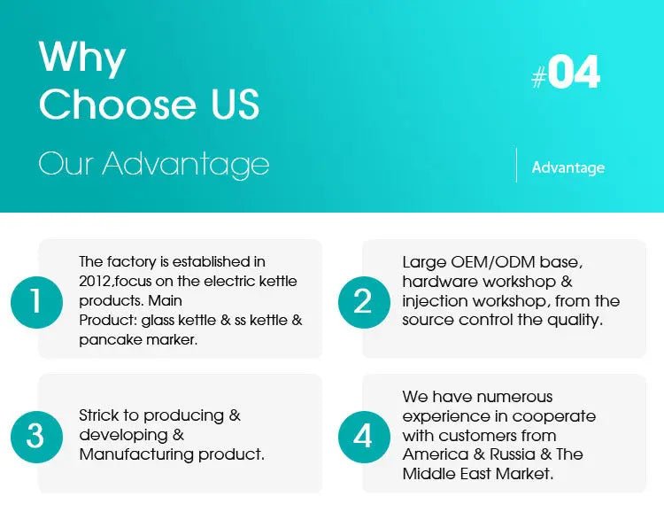 1.8L Electric Tea Kettle - 1500W Fast Boil, Auto-Shutoff | Meetoyo