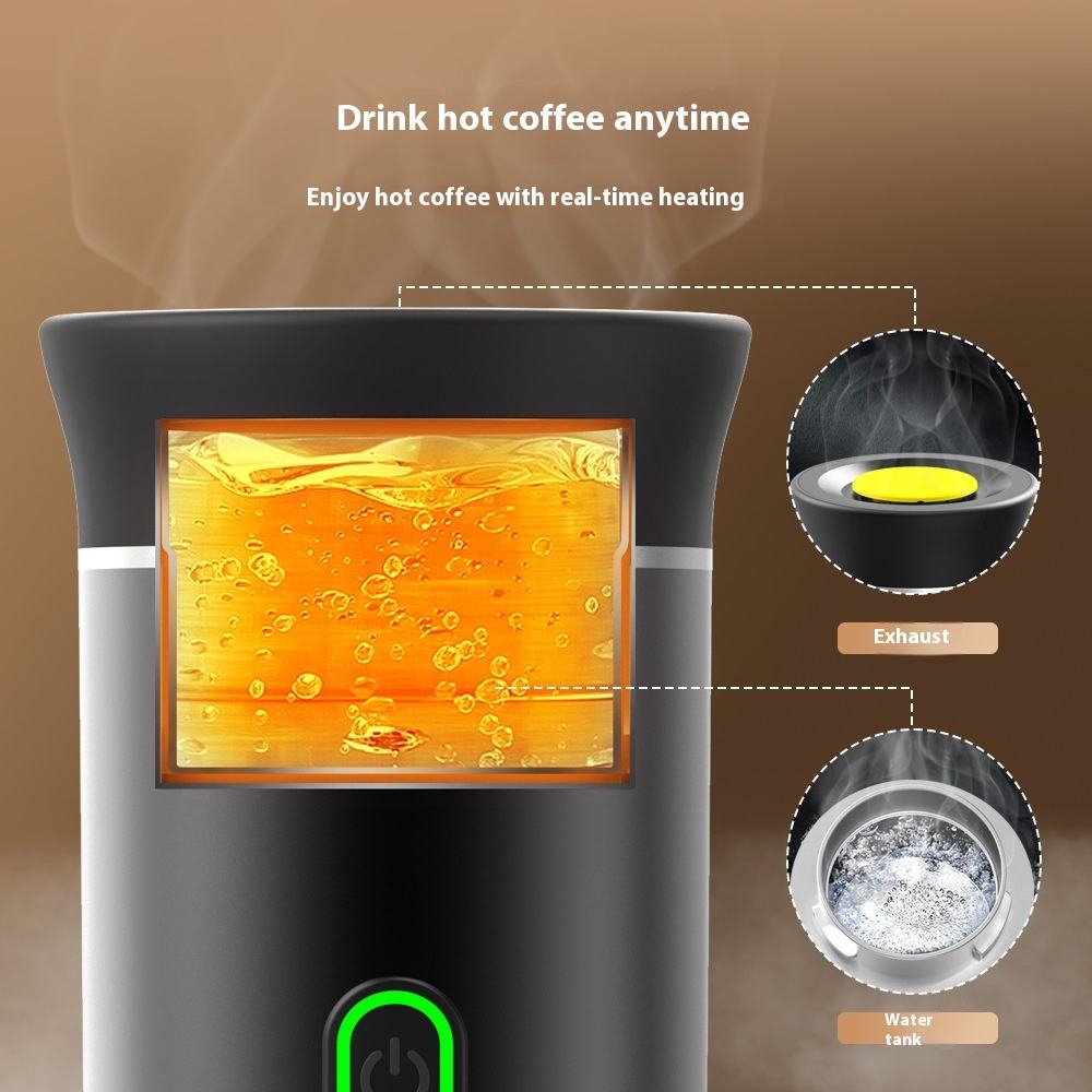 Italian Portable High-Pressure Capsule Coffee Machine - USB-C Charging | Meetoyo