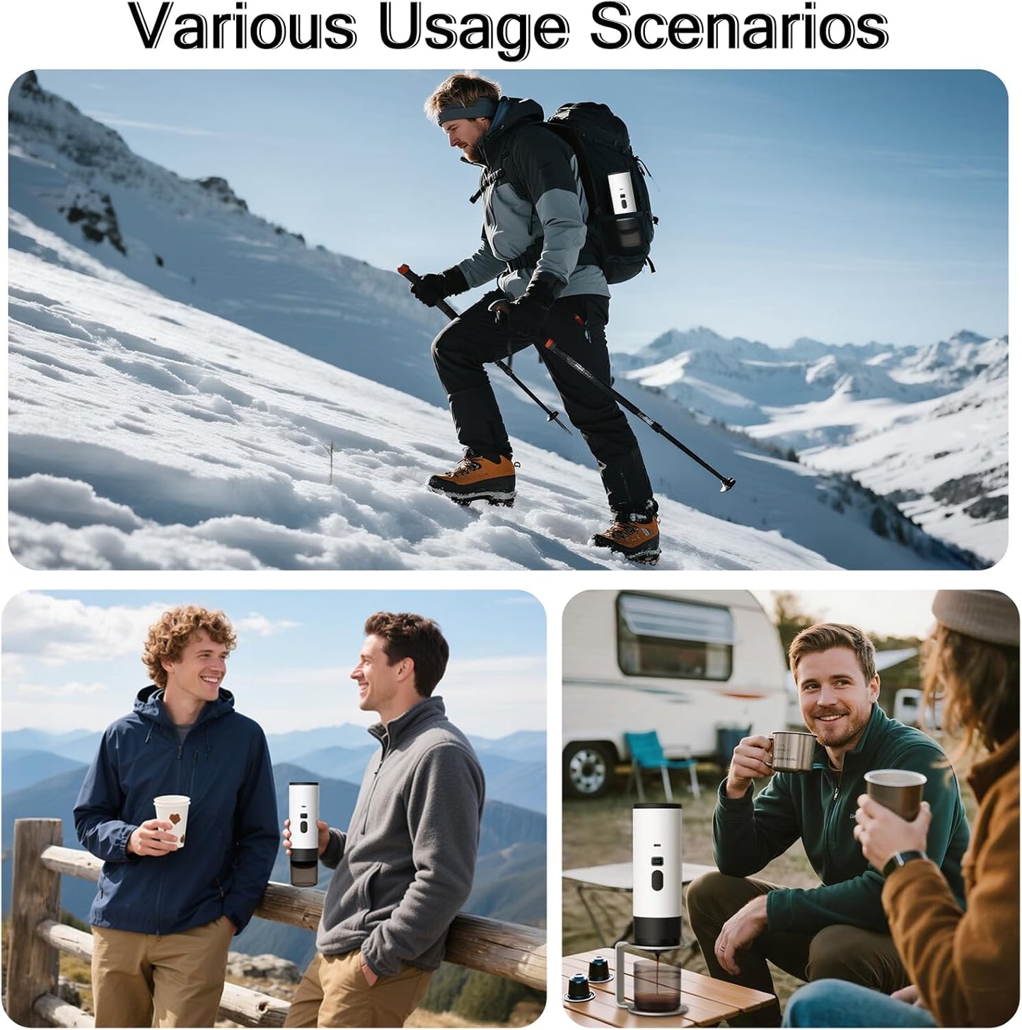 Multi Commercial Portable Espresso Capsule Coffee Machine - 3-in-1 Brewing | Meetoyo