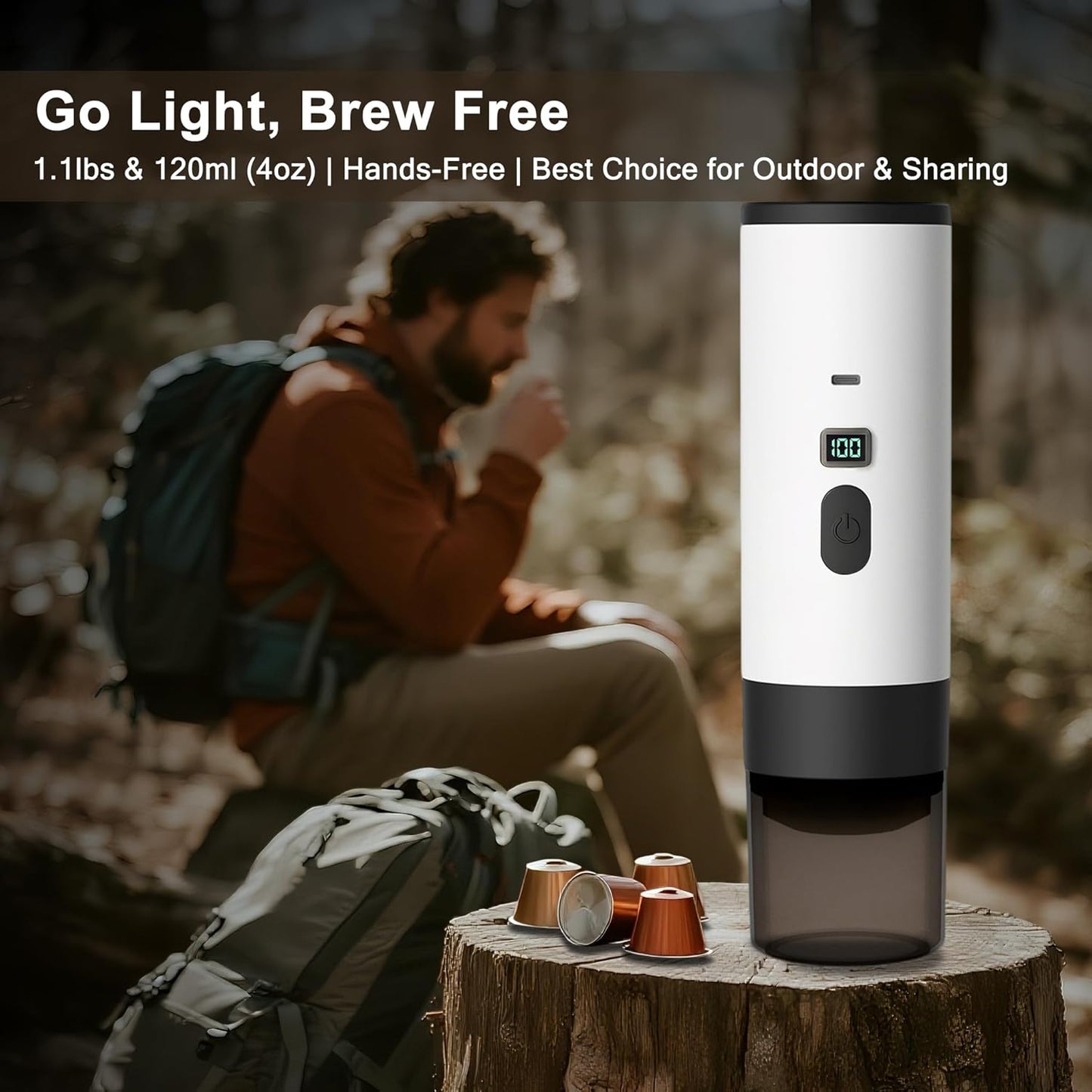 Multi Commercial Portable Espresso Capsule Coffee Machine - 3-in-1 Brewing | Meetoyo